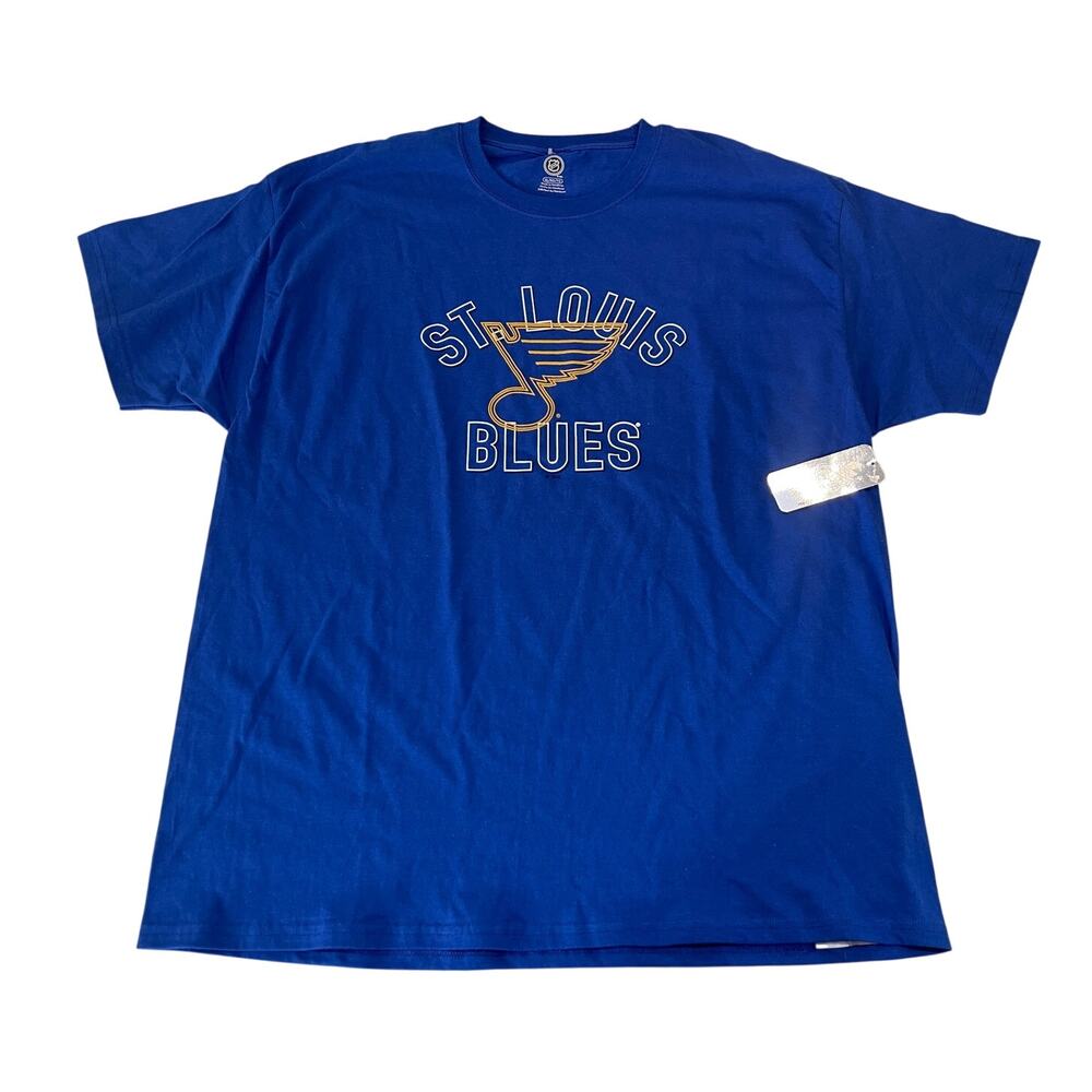NWT‎ NHL St Louis Blues Hockey Crewneck T Shirt Short Sleeve Mens XL